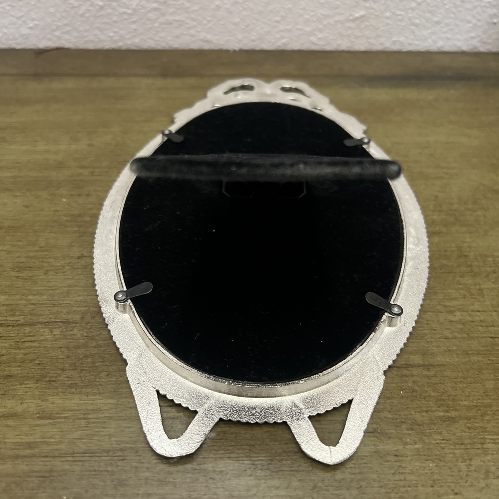 Vintage Bueatiful Oval Vicorian Picture Frame 6x4.5 Made‎ In KOREA - Picture 9 of 10